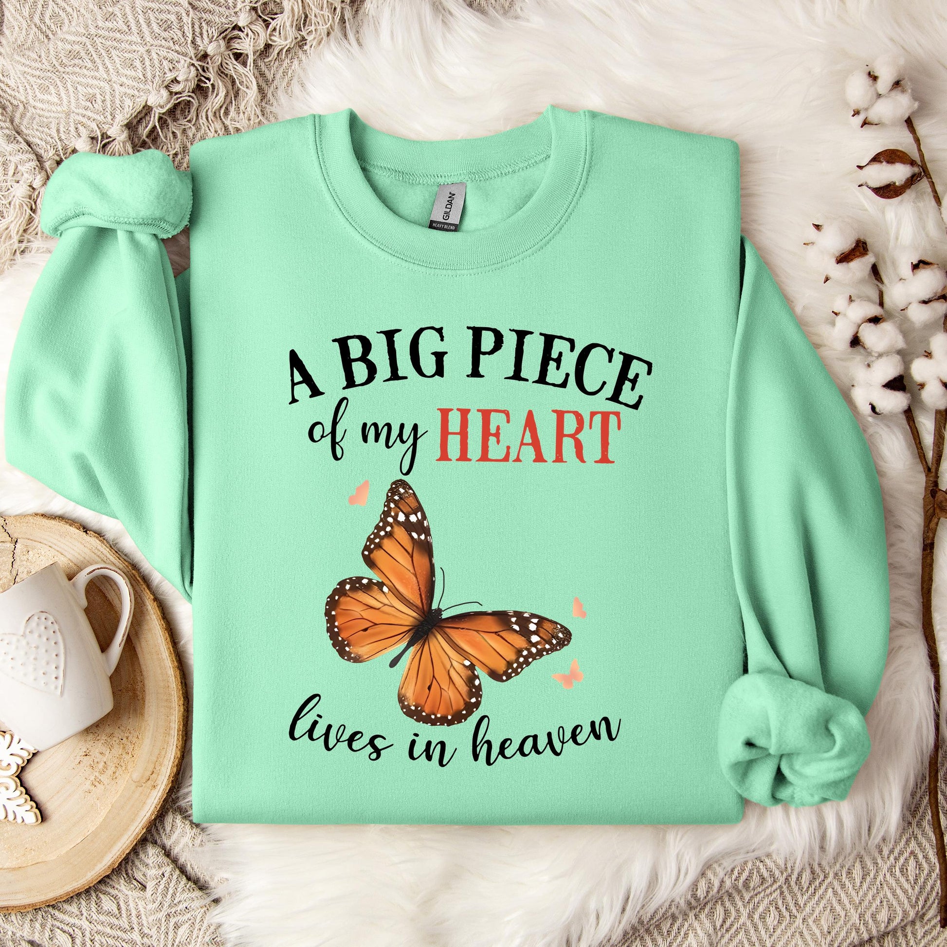A Big Piece Of My Heart Lives In Heaven 01 Sweatshirt