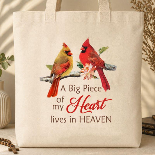 A Big Piece Of My Heart Lives In Heaven 02 Tote Bag