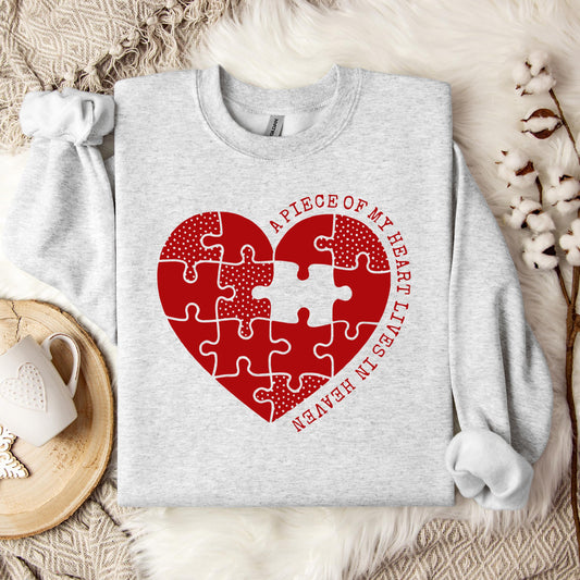 A Piece Of My Heart Lives In Heaven 02 Sweatshirt