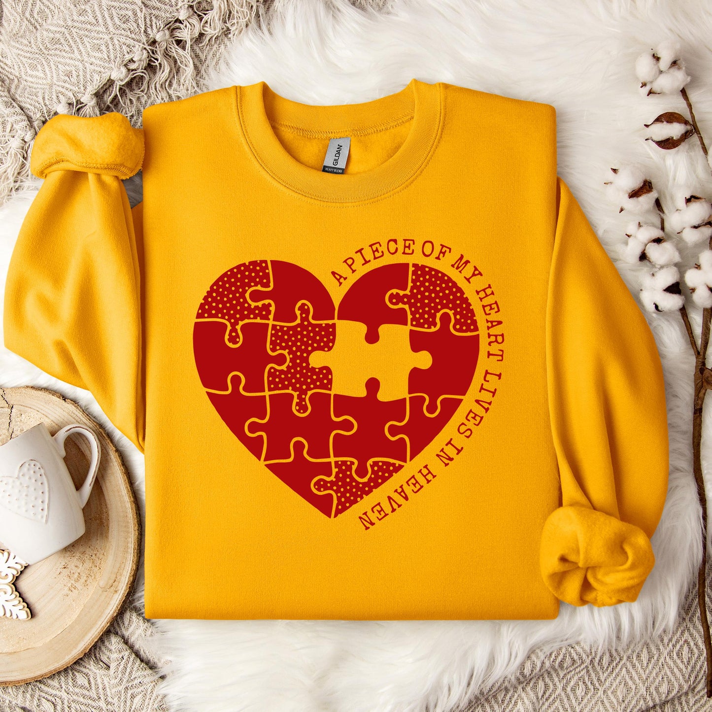 A Piece Of My Heart Lives In Heaven 02 Sweatshirt
