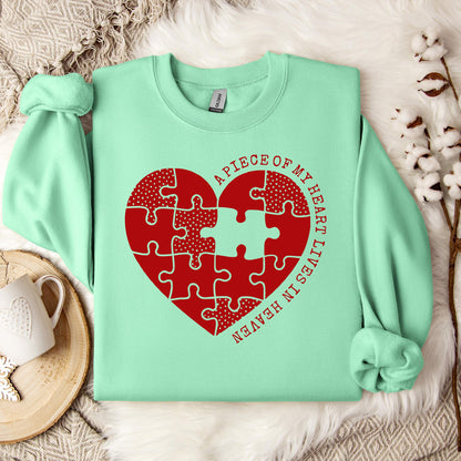 A Piece Of My Heart Lives In Heaven 02 Sweatshirt