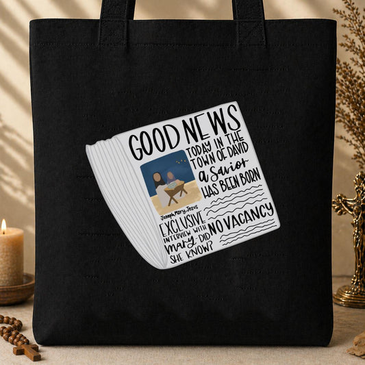 A Savior Has Been Born Good News Tote Bag