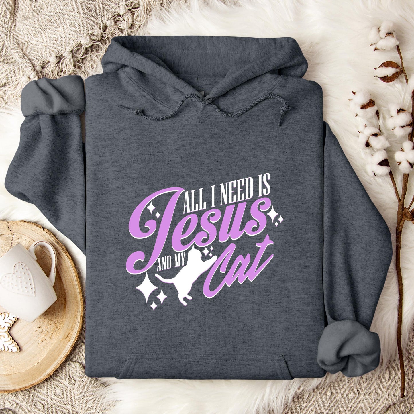 All I Need Is Jesus And My Cat Hoodie