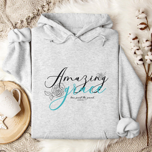 Amazing Grace How Sweet The Sound Ephesians 2.3-1 Hoodie