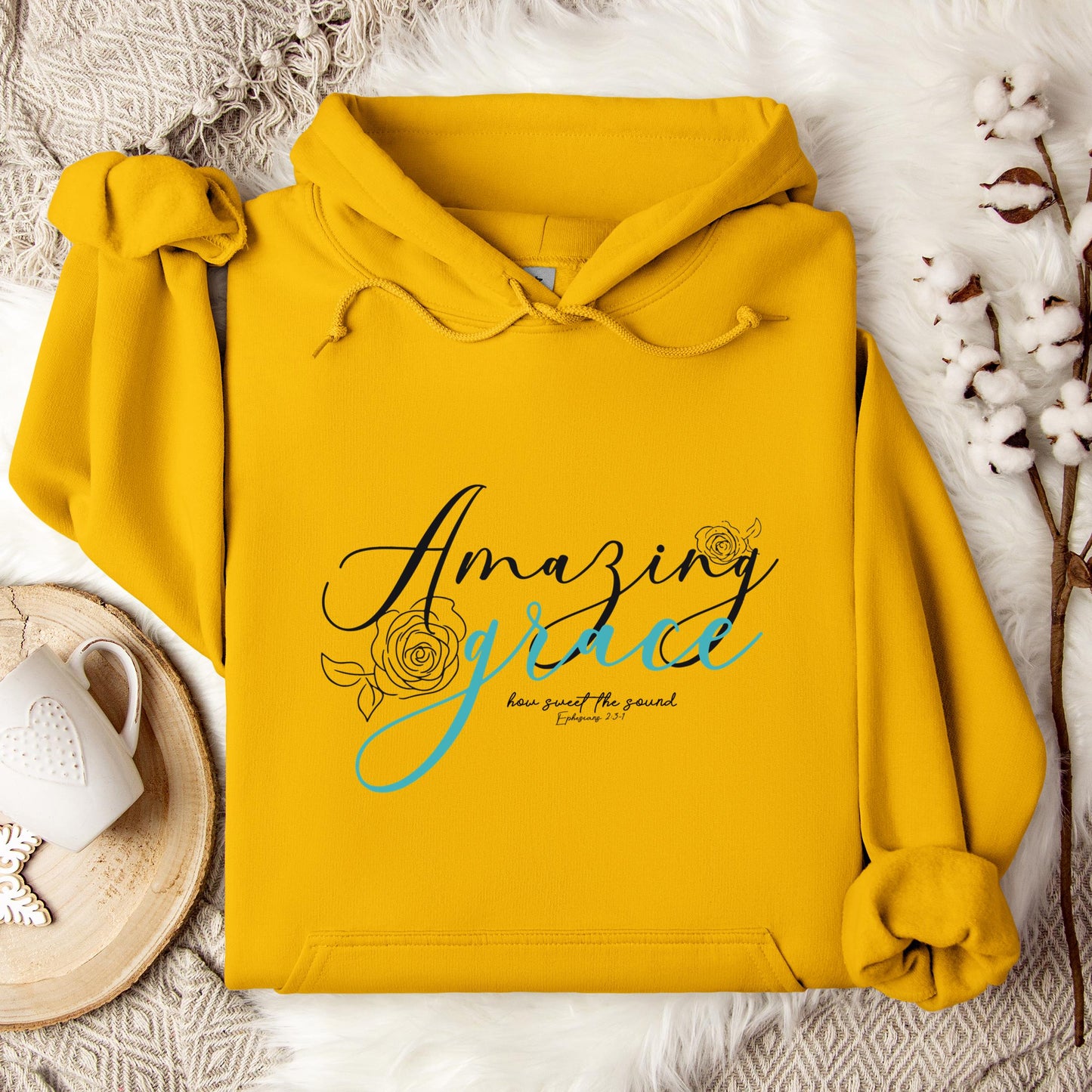 Amazing Grace How Sweet The Sound Ephesians 2.3-1 Hoodie