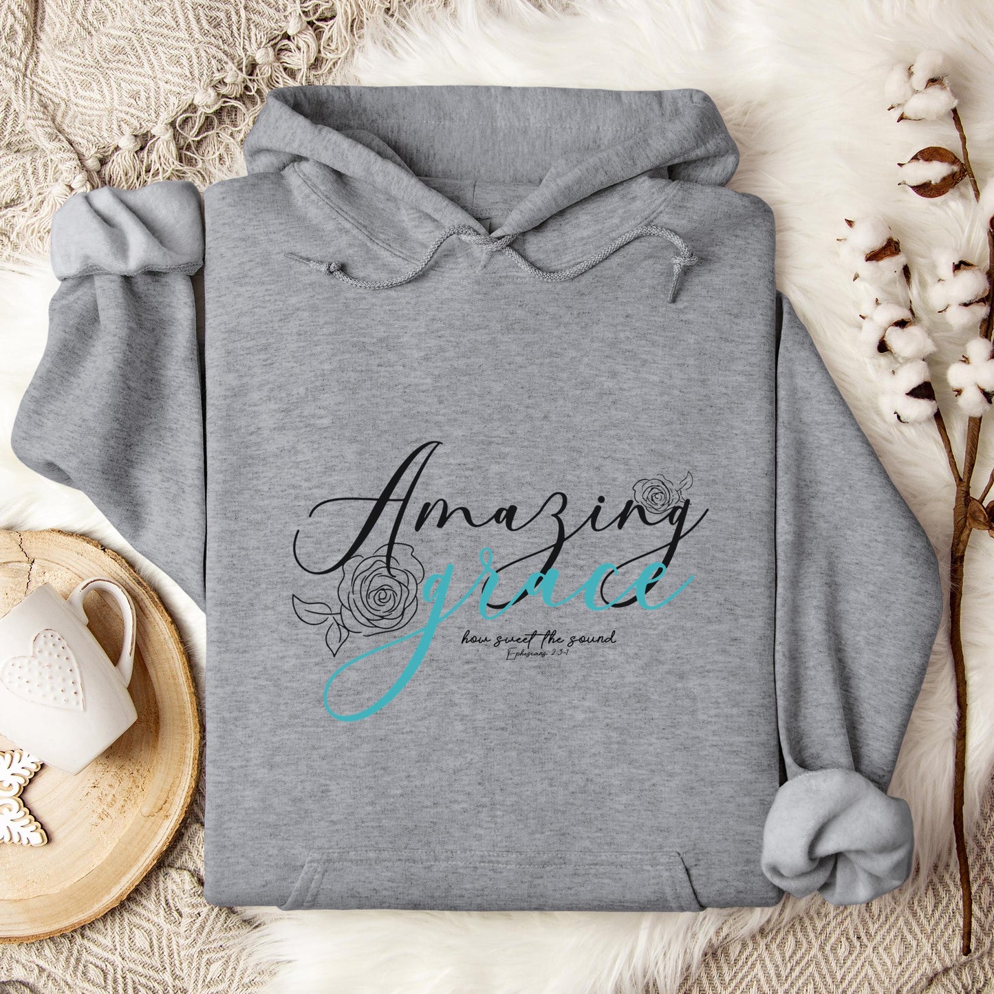 Amazing Grace How Sweet The Sound Ephesians 2.3-1 Hoodie