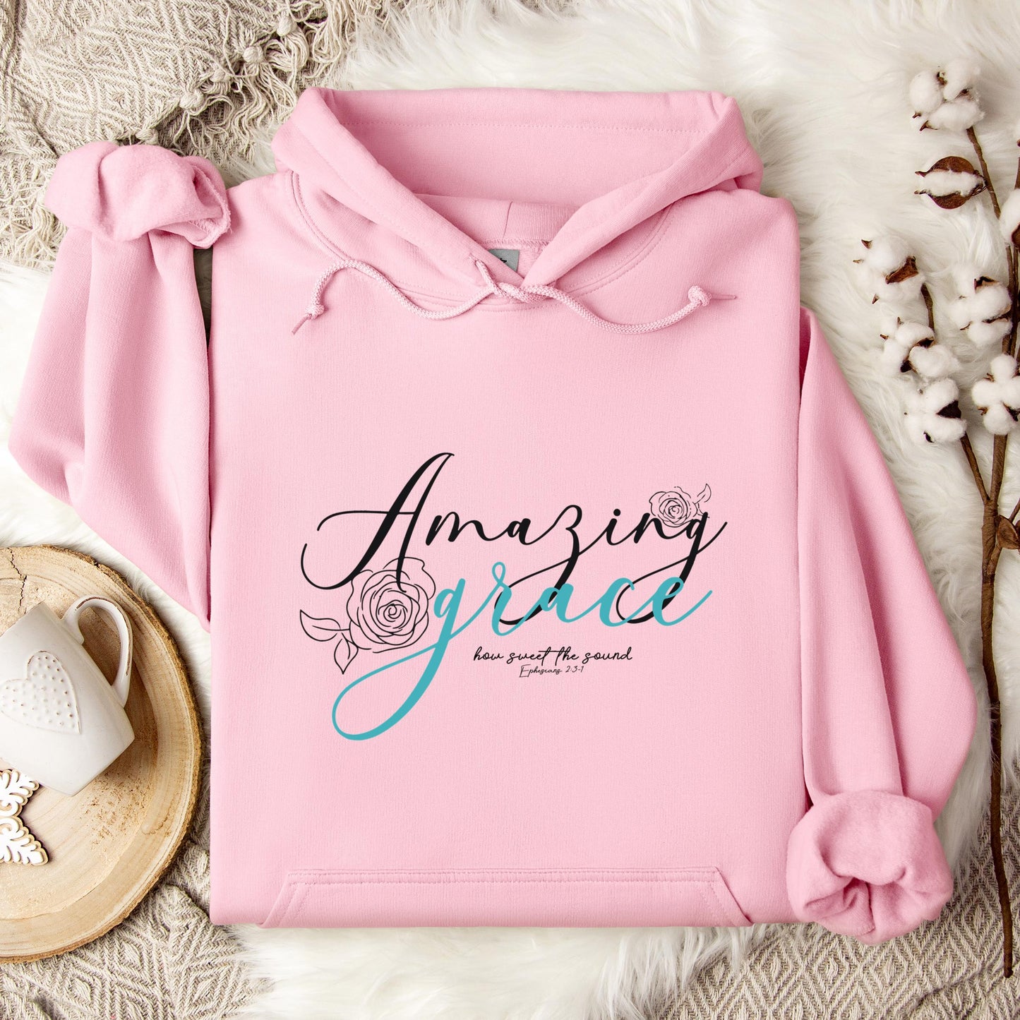 Amazing Grace How Sweet The Sound Ephesians 2.3-1 Hoodie