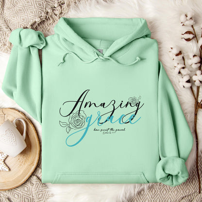 Amazing Grace How Sweet The Sound Ephesians 2.3-1 Hoodie