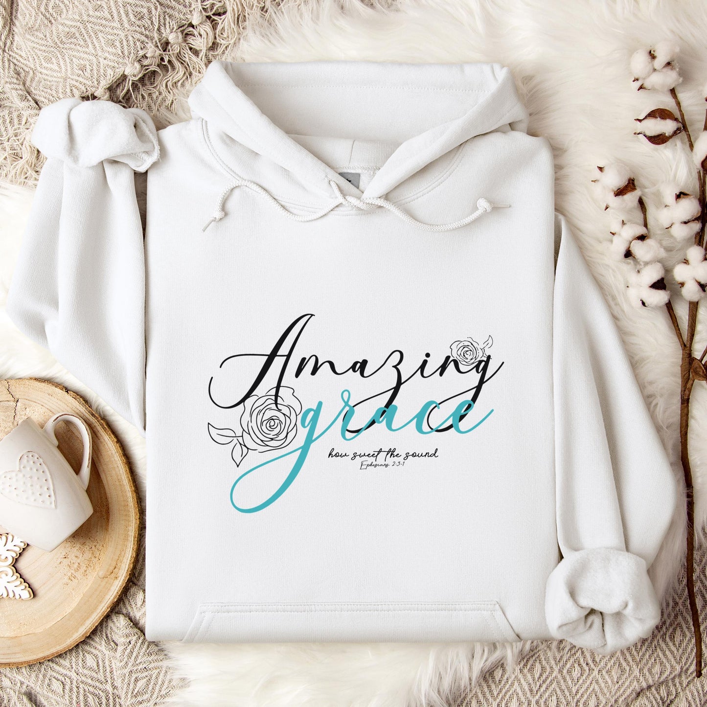 Amazing Grace How Sweet The Sound Ephesians 2.3-1 Hoodie