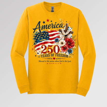 America 250 Years Of Freedom Blessed Is The Nation Whose God Is The Lord Psalm 33.12 01