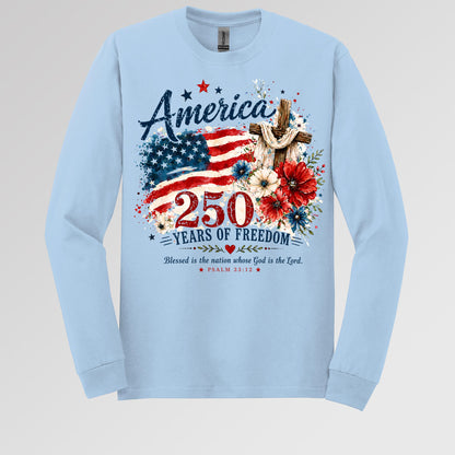 America 250 Years Of Freedom Blessed Is The Nation Whose God Is The Lord Psalm 33.12 01