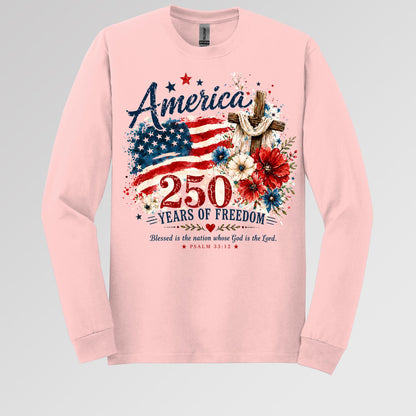 America 250 Years Of Freedom Blessed Is The Nation Whose God Is The Lord Psalm 33.12 01