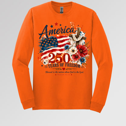 America 250 Years Of Freedom Blessed Is The Nation Whose God Is The Lord Psalm 33.12 01