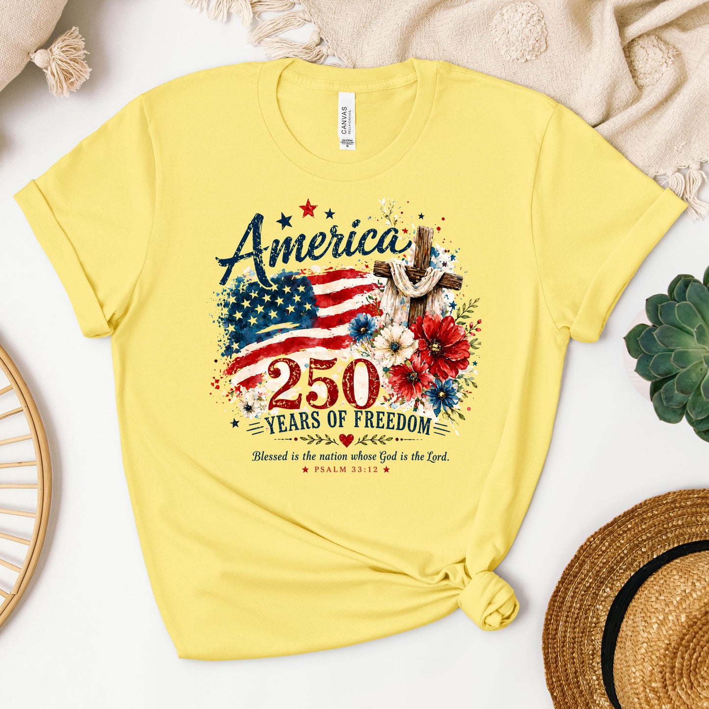 America 250 Years Of Freedom Blessed Is The Nation Whose God Is The Lord Psalm 33.12 01