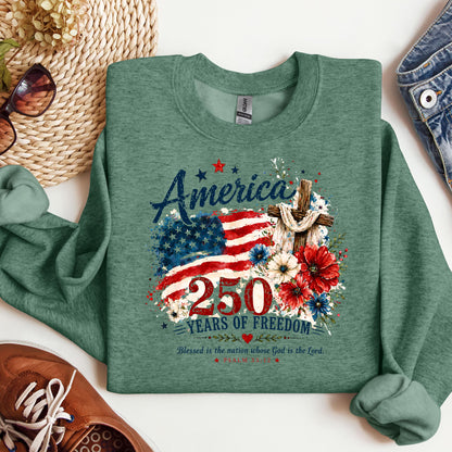 America 250 Years Of Freedom Blessed Is The Nation Whose God Is The Lord Psalm 33.12 01