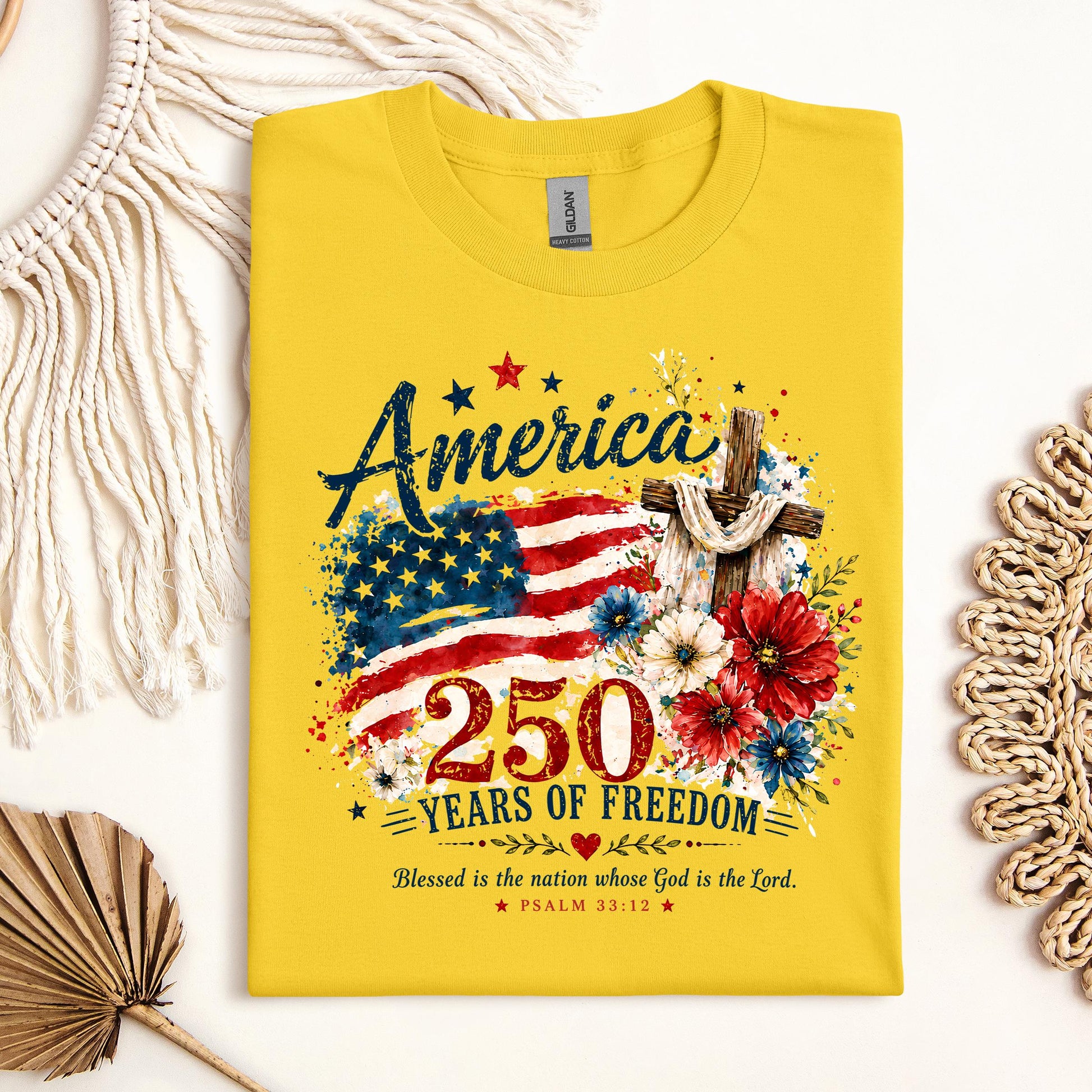 America 250 Years Of Freedom Blessed Is The Nation Whose God Is The Lord Psalm 33.12 01