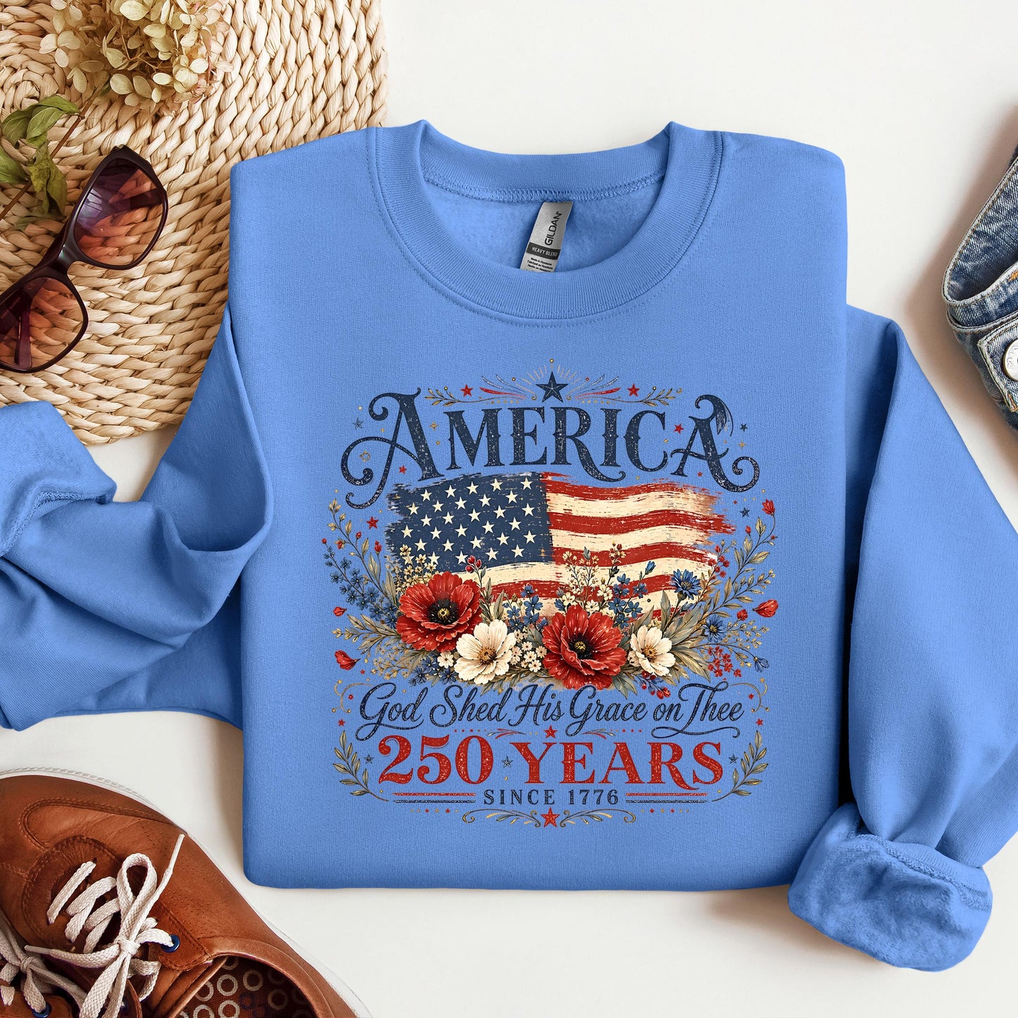 America God Shed His Grace On Thee 250 Years Since 1776 01