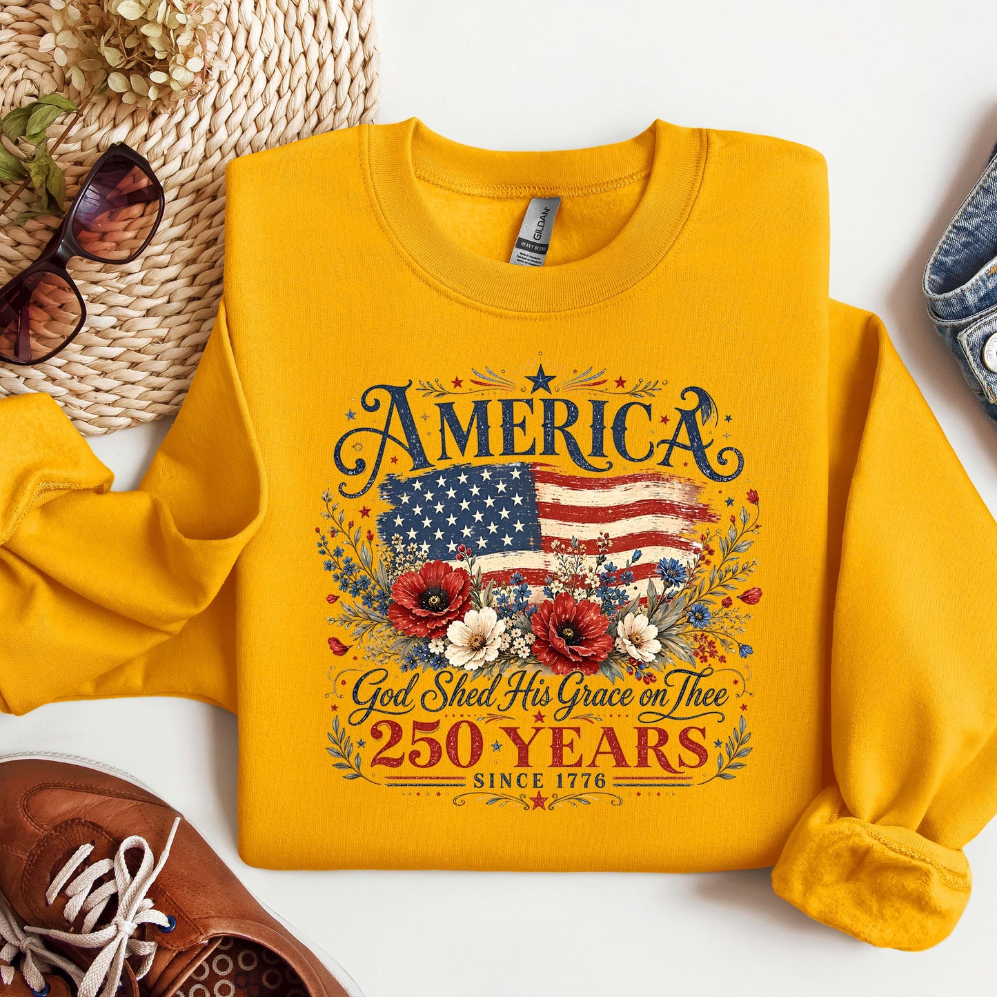 America God Shed His Grace On Thee 250 Years Since 1776 01
