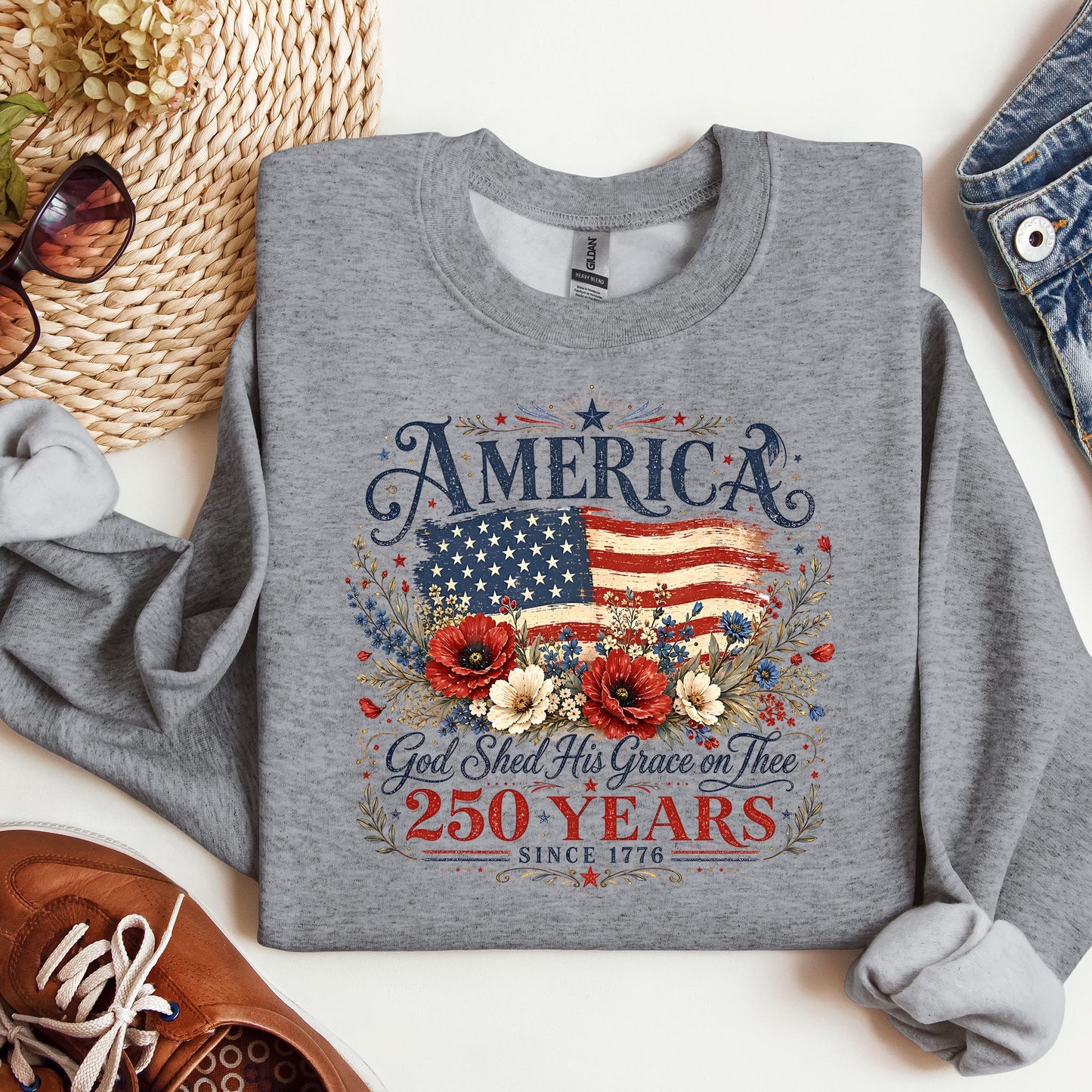 America God Shed His Grace On Thee 250 Years Since 1776 01
