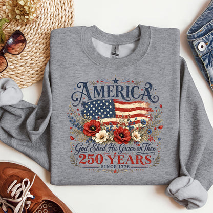 America God Shed His Grace On Thee 250 Years Since 1776 01