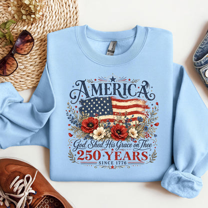 America God Shed His Grace On Thee 250 Years Since 1776 01
