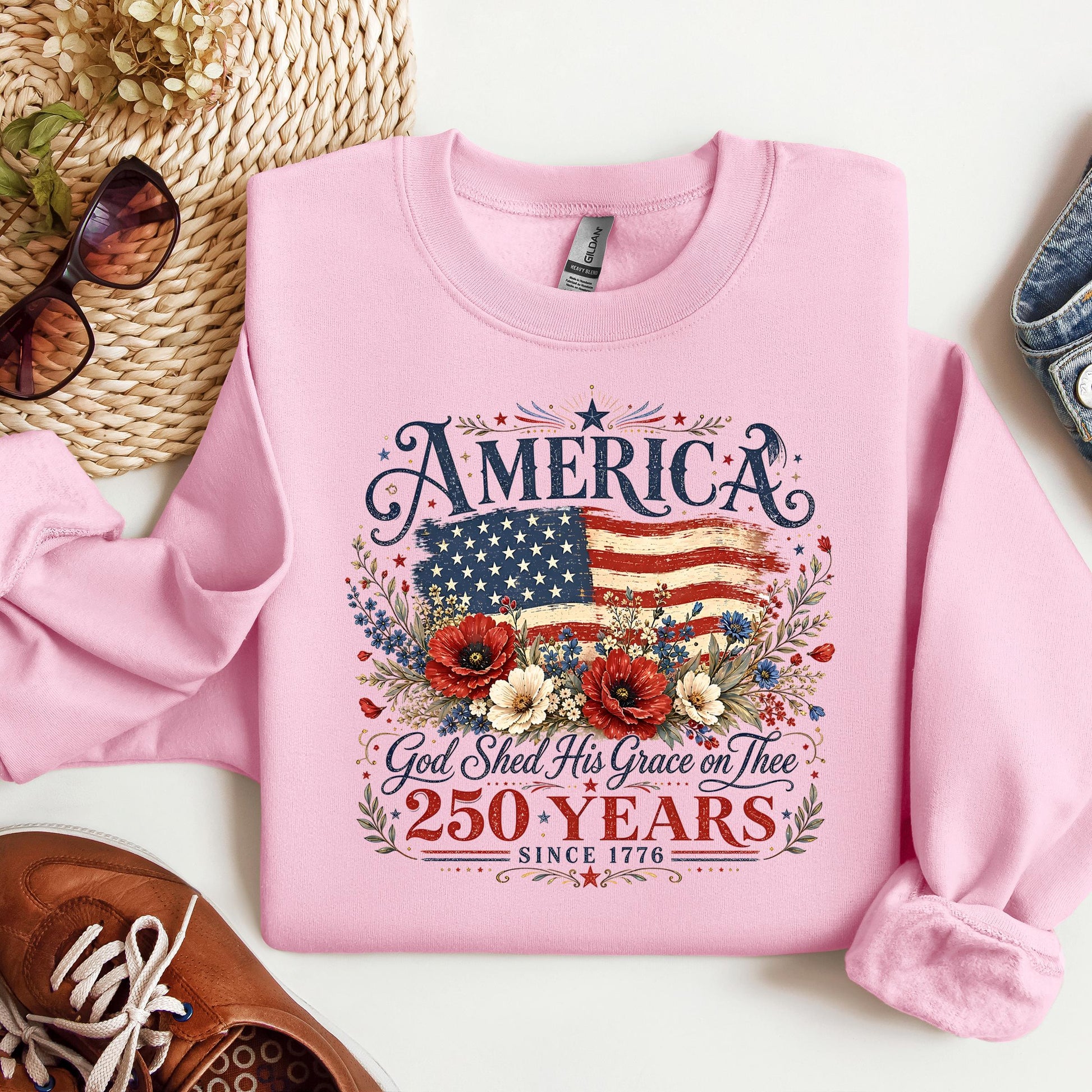 America God Shed His Grace On Thee 250 Years Since 1776 01
