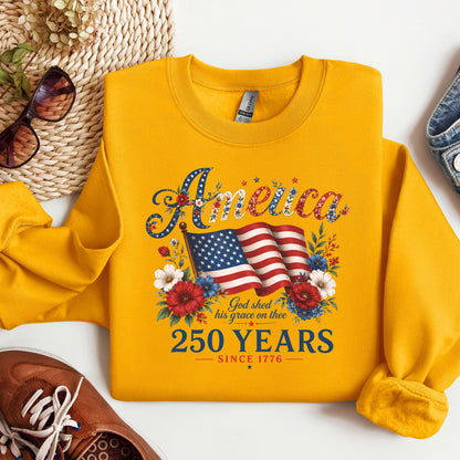 America God Shed His Grace On Thee 250 Years Since 1776 02