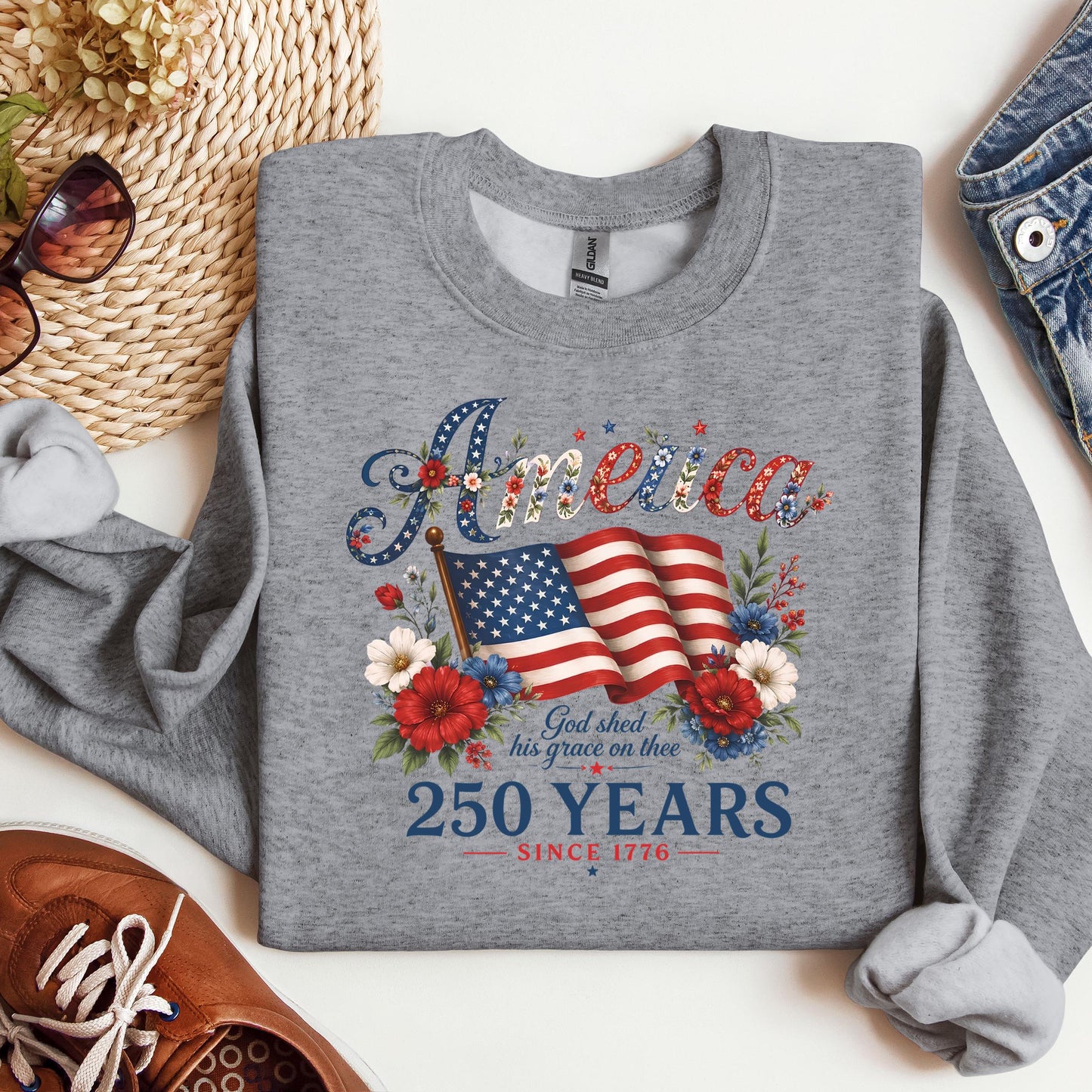 America God Shed His Grace On Thee 250 Years Since 1776 02