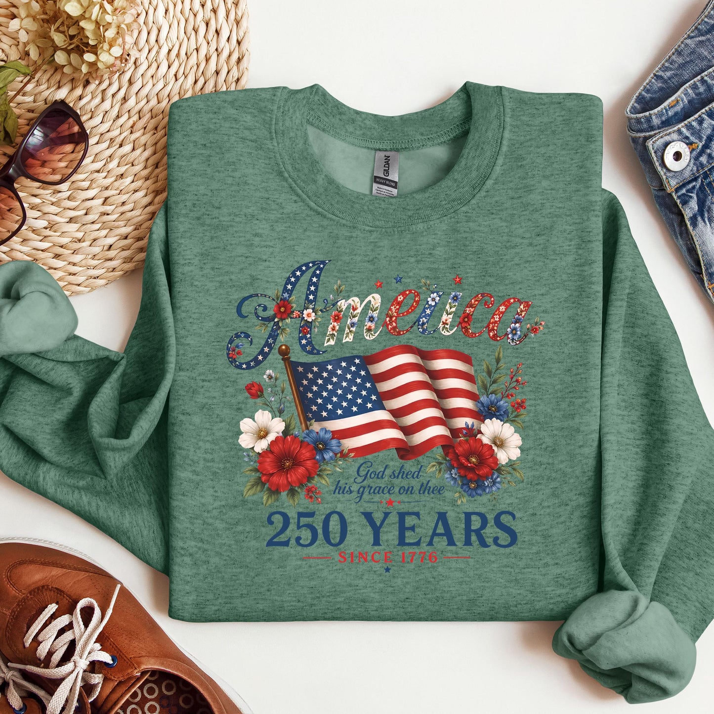 America God Shed His Grace On Thee 250 Years Since 1776 02