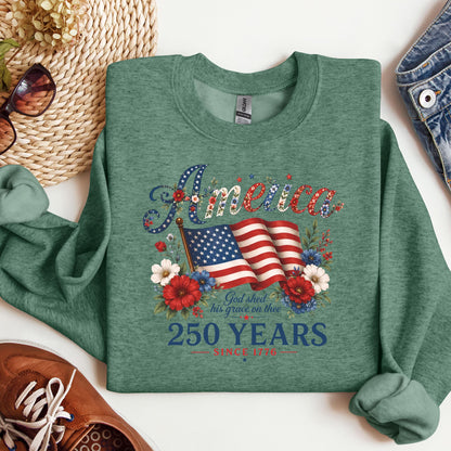 America God Shed His Grace On Thee 250 Years Since 1776 02