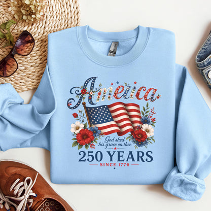 America God Shed His Grace On Thee 250 Years Since 1776 02