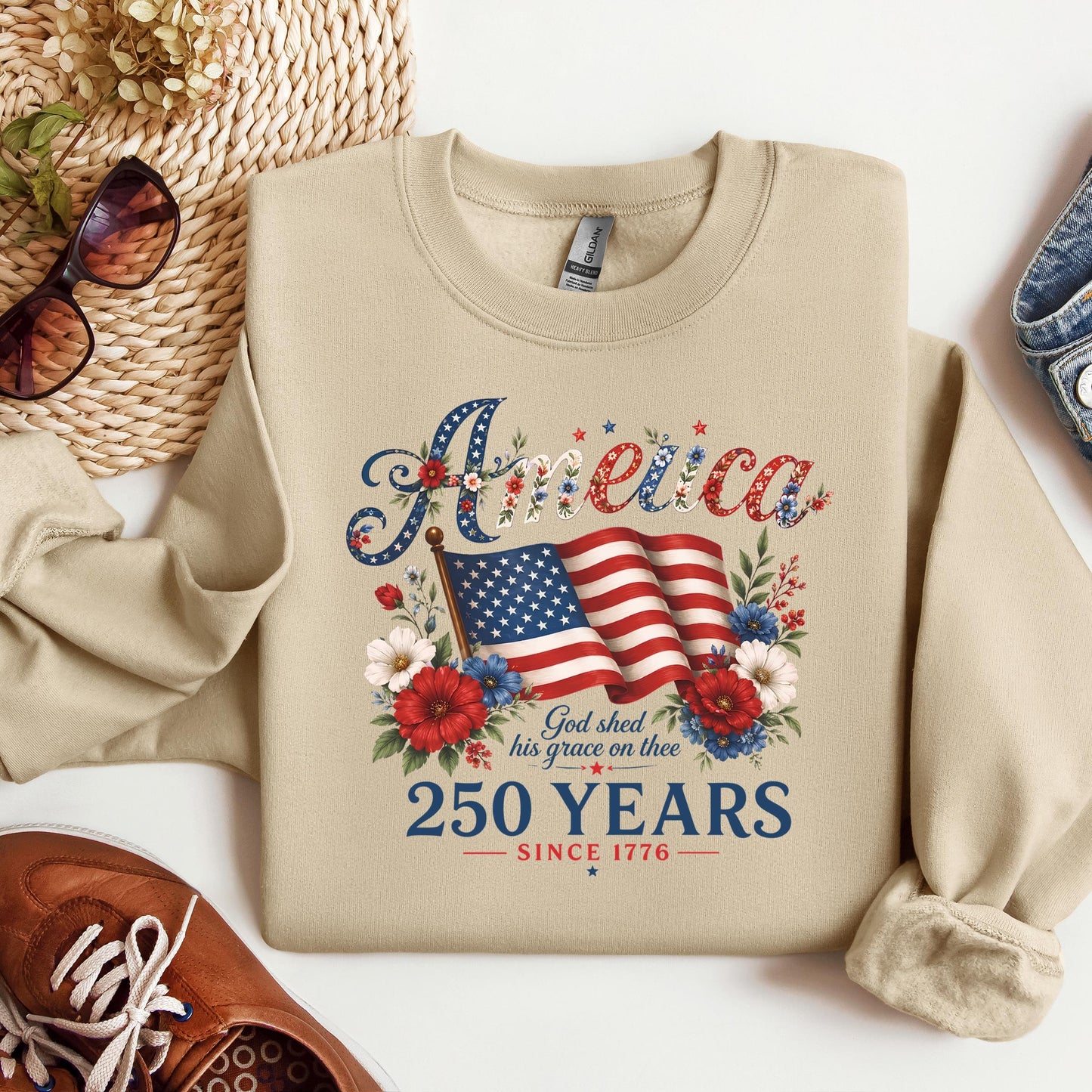 America God Shed His Grace On Thee 250 Years Since 1776 02
