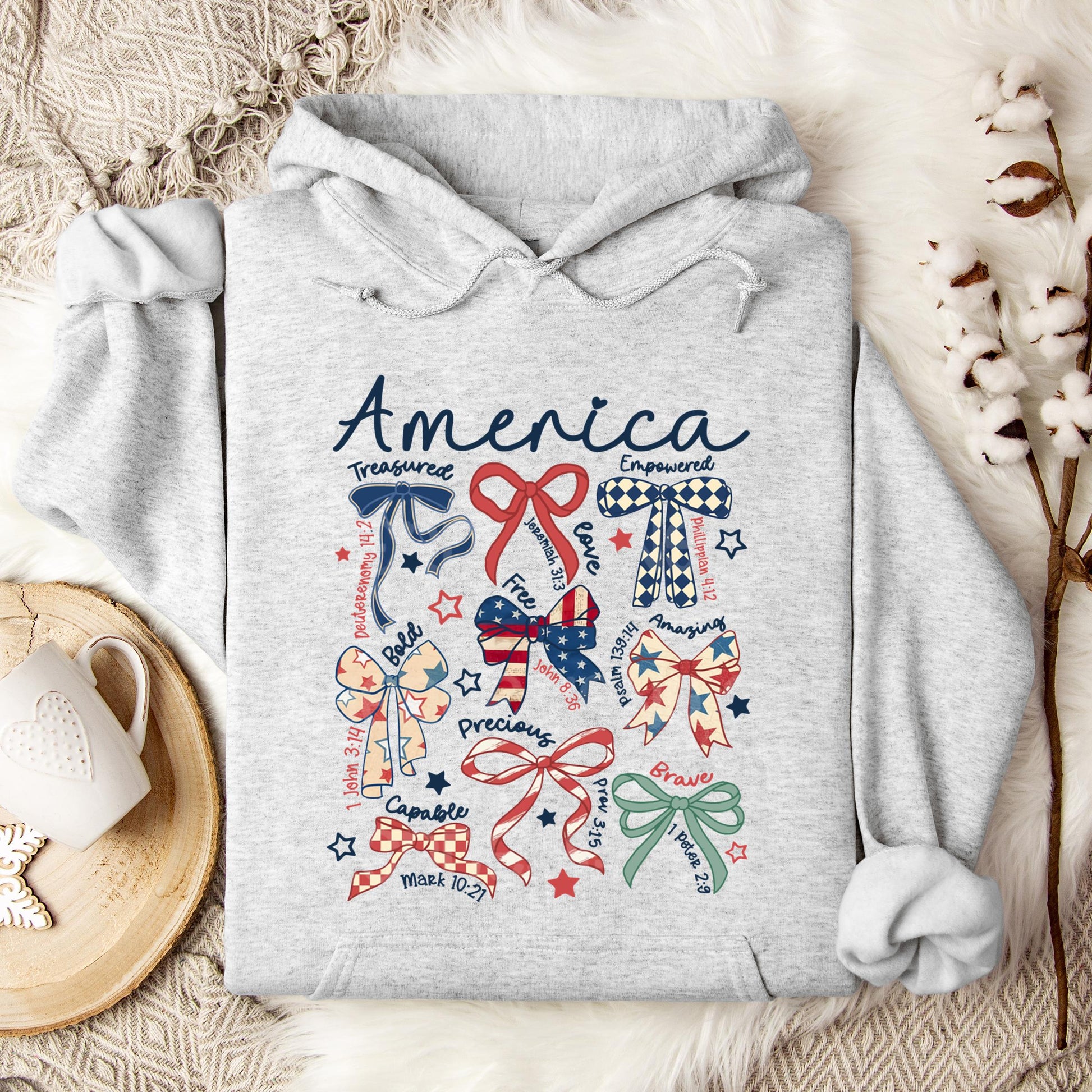 America Ribbons Hoodie