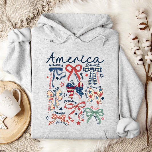 America Ribbons Hoodie
