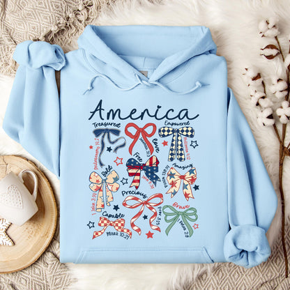 America Ribbons Hoodie