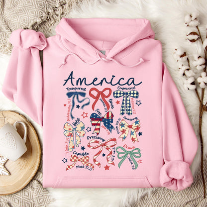 America Ribbons Hoodie