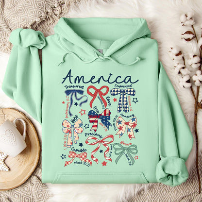 America Ribbons Hoodie