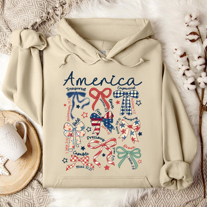 America Ribbons Hoodie