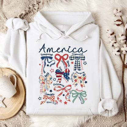 America Ribbons Hoodie