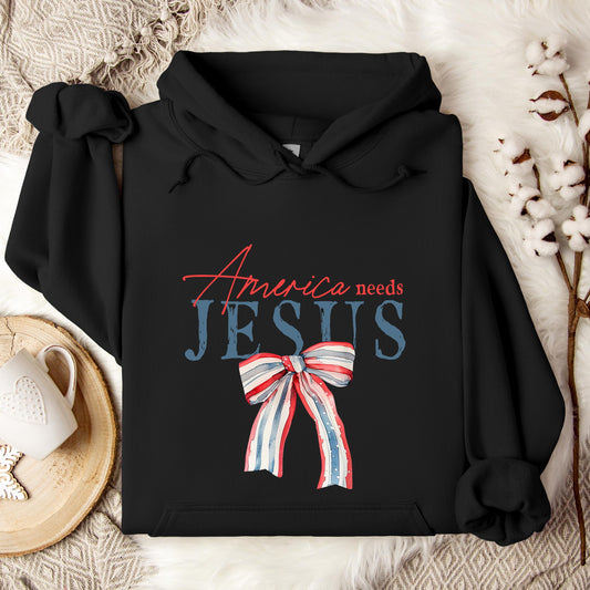 America needs Jesus Hoodie