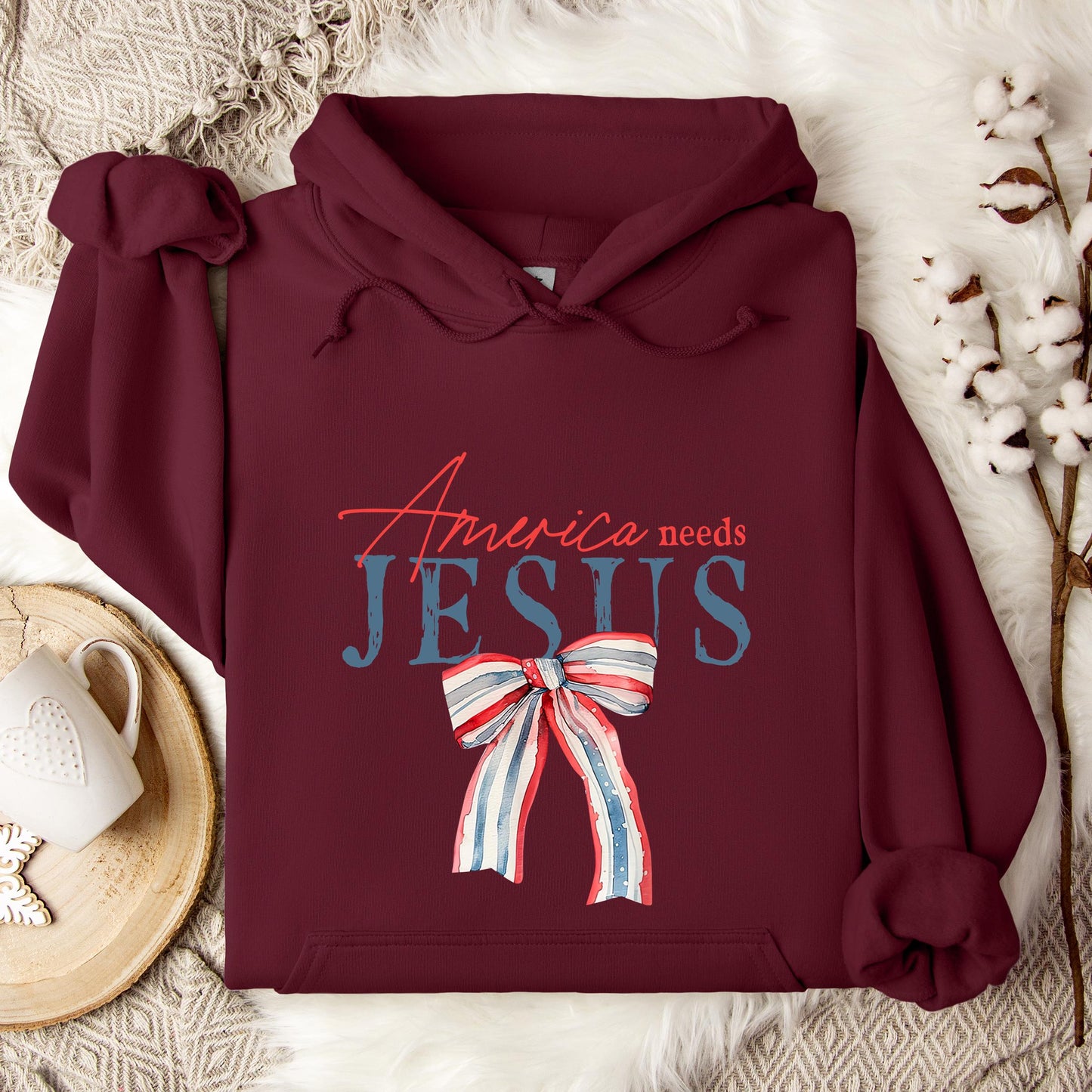 America needs Jesus Hoodie