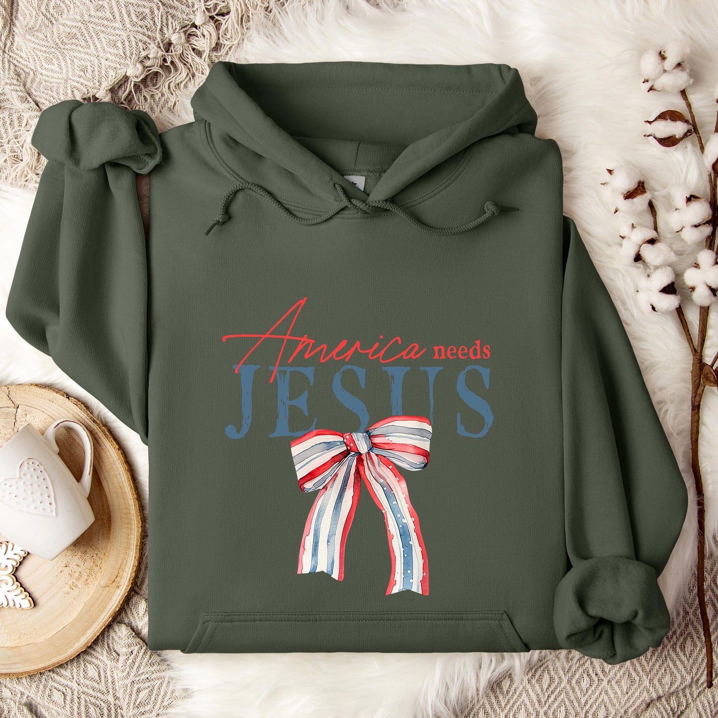 America needs Jesus Hoodie