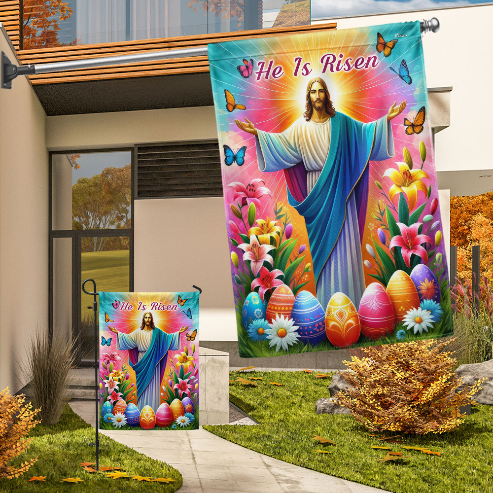 FLAGWIX  He Is Risen Resurrection of Jesus Easter Day Flag