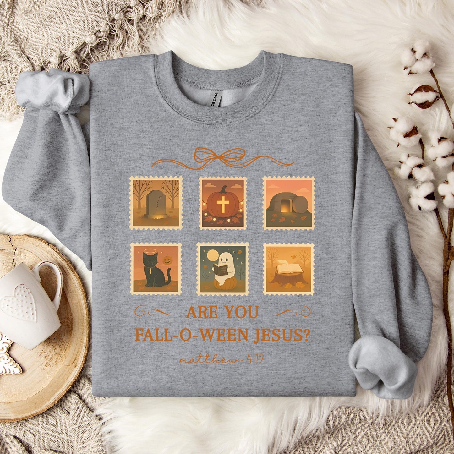 Are You Fall-O-Ween Jesus Matthew 4.19 01 Sweatshirt
