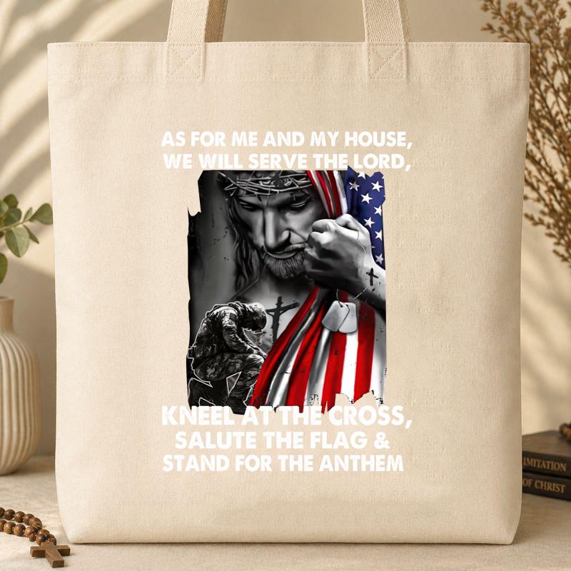 As For Me And My House Well Serve The Lord Tote Bag
