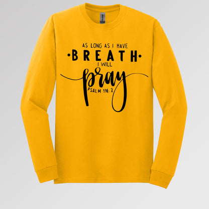 As Long As I Have Breathe I Will Pray Psalm 116.2 04