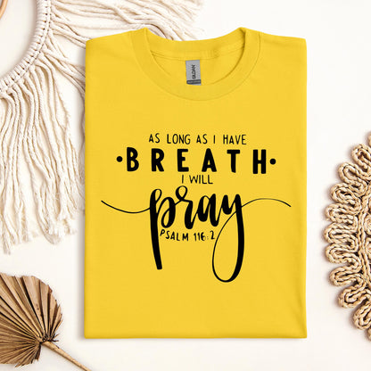 As Long As I Have Breathe I Will Pray Psalm 116.2 04