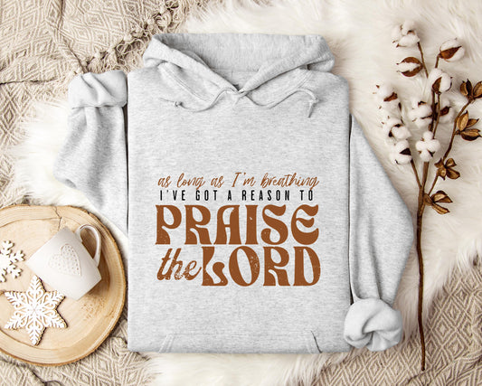 As Long As I'm Breathing I've Got A Reason To Priase The Lord Hoodie