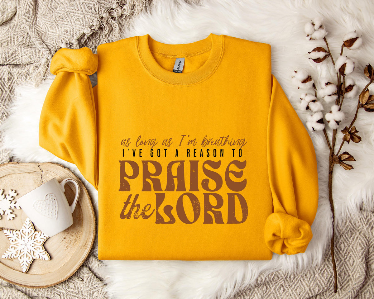 As Long As I'm Breathing I've Got A Reason To Priase The Lord Sweatshirt