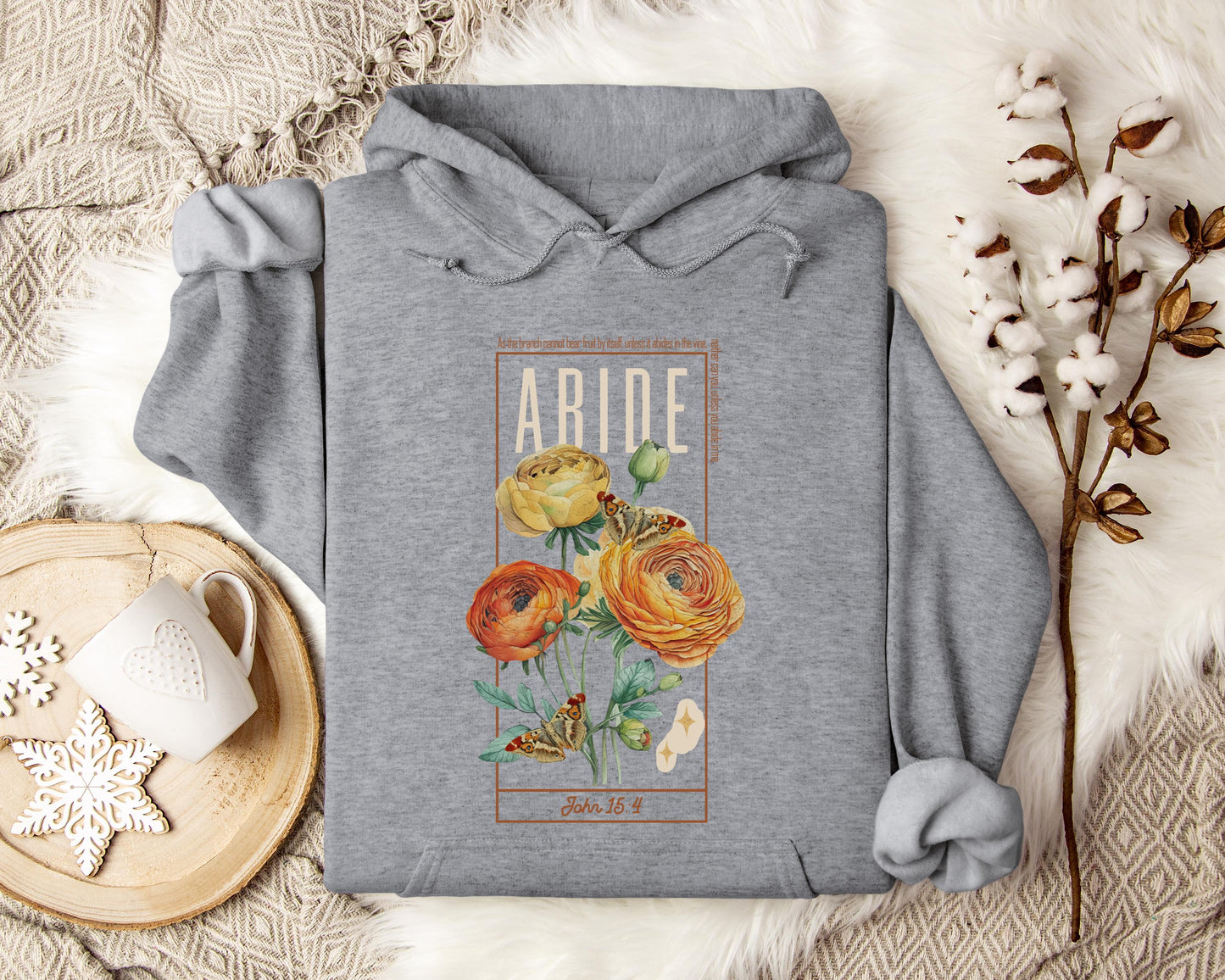 As The Branch Cannot Bear Fruit By Itself Unless It Abides In The Vine Hoodie